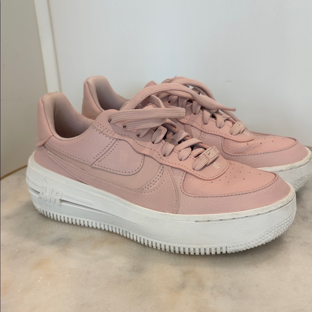 Nike Women's Soft Pink Platform Sneakers